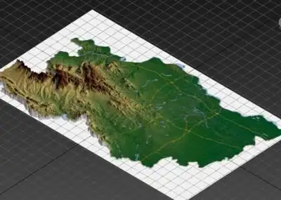 郑州市3d打印三维地形