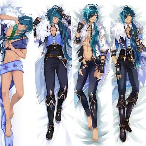 原神魈达达利亚胡桃阿贝多等身抱枕动漫亚马逊速卖通现货当天发货