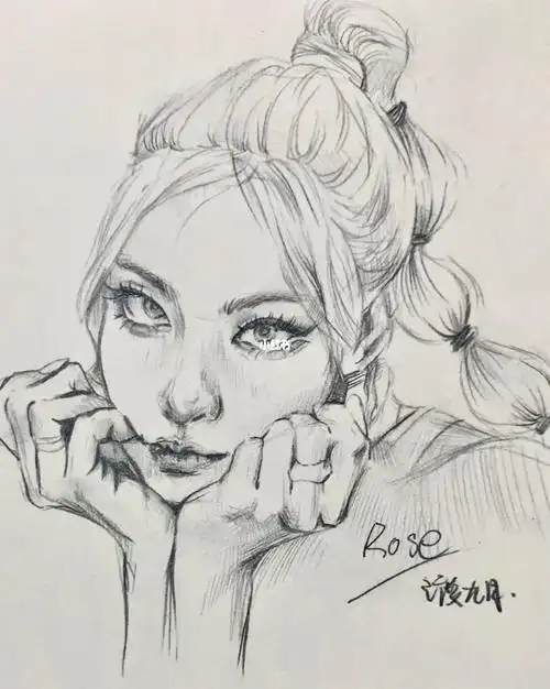 临摸摹鱼打卡第266天rose朴彩英