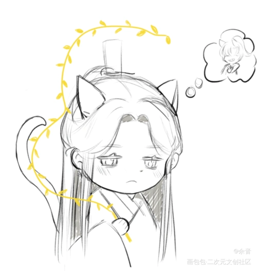 楚晚宁0809生日快乐_二哈和他的白猫师尊燃晚楚晚宁绘画作品