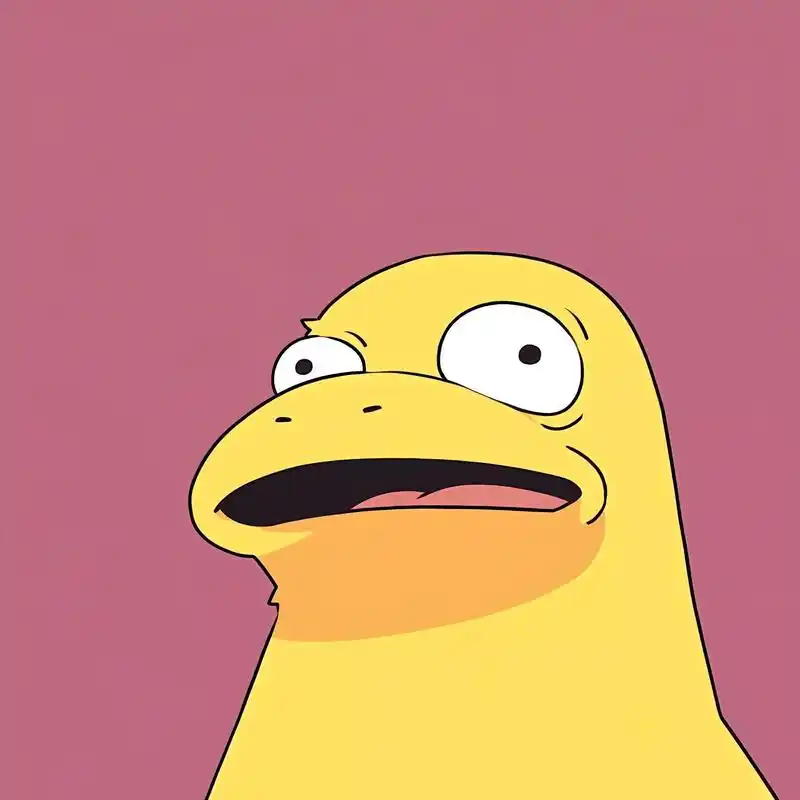 小丑鸭鸭.#搞怪头像 #趣味动画 - 抖音