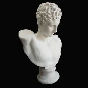 石膏像赫尔墨斯胸像雕塑摆件雕像装饰美术素描教具石膏头像模型