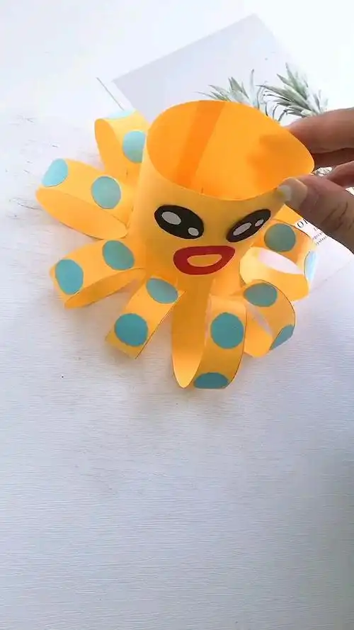 手工制作#张牙舞爪的章鱼宝宝