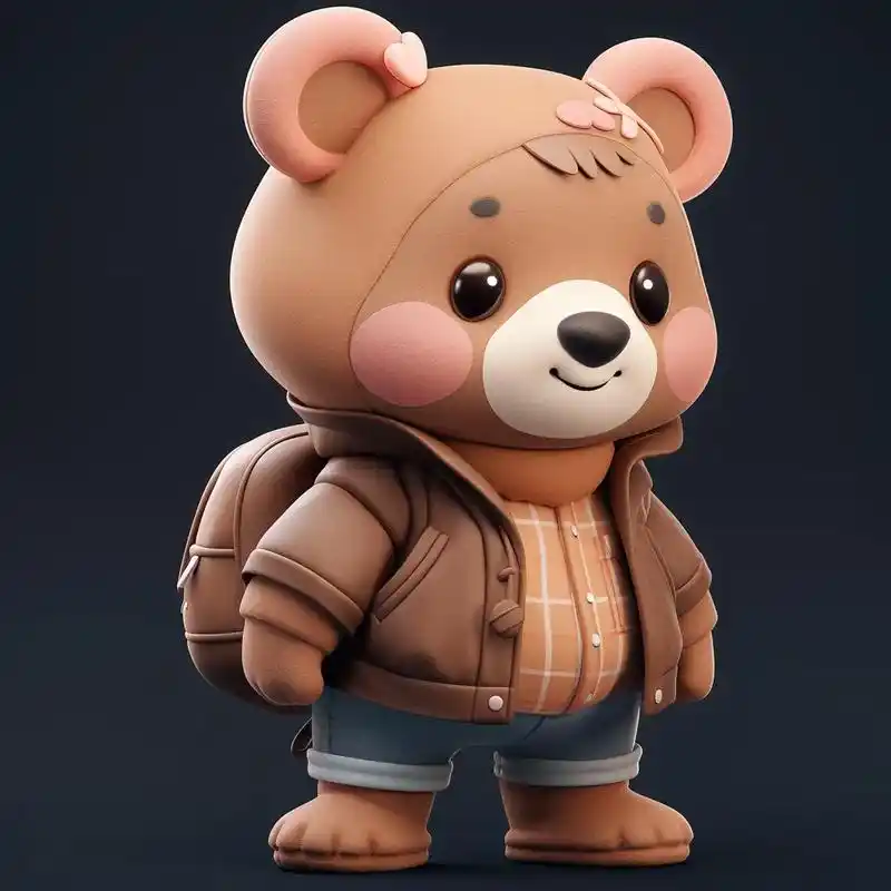 玩具熊元素素材/衍一百万素材分享!画公仔玩偶类可以根据它的 - 抖音