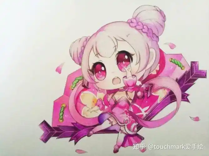 马克笔手绘教程王者荣耀人物q版小乔