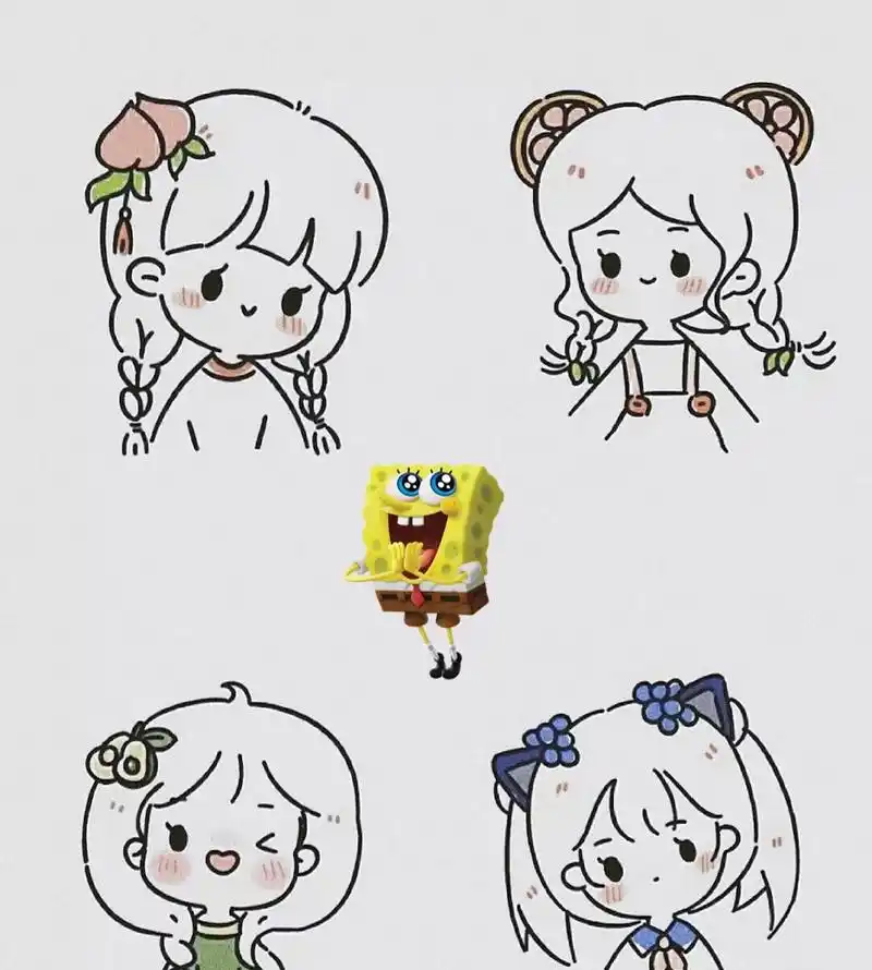 超可爱的水果小人简笔画 超可爱的水果小人简笔画