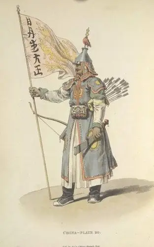 外国人画中的清朝军队:图七像美洲土著,与电视剧中的清军有别