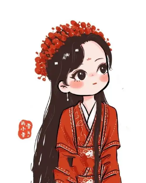 古风q版漫画灵动小夭头像#长相思##杨紫