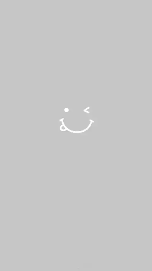 笑脸纯色可爱笑脸手机壁纸