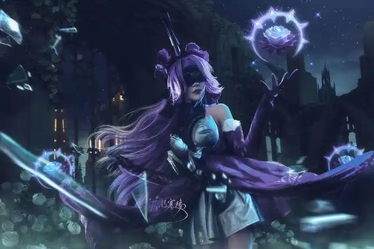 【cos】英雄联盟 lol 幽梦玫瑰 辛德拉cos@月潋寒殇i cosplay-第6张