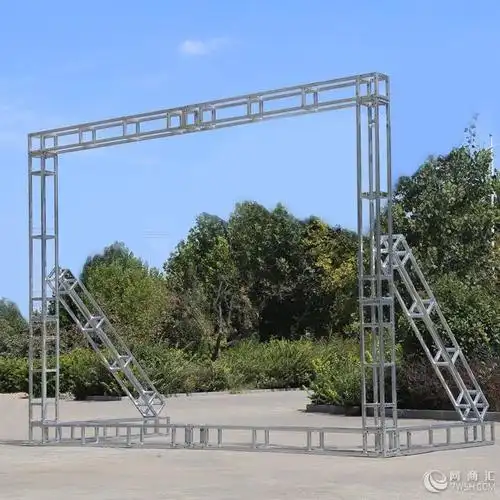 【酒店轻型灯光架龙门架拱门背景架展架生产厂家】-河南万和展览器材