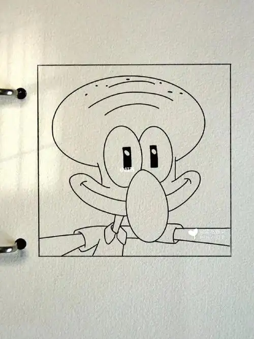 简笔画教程章鱼哥