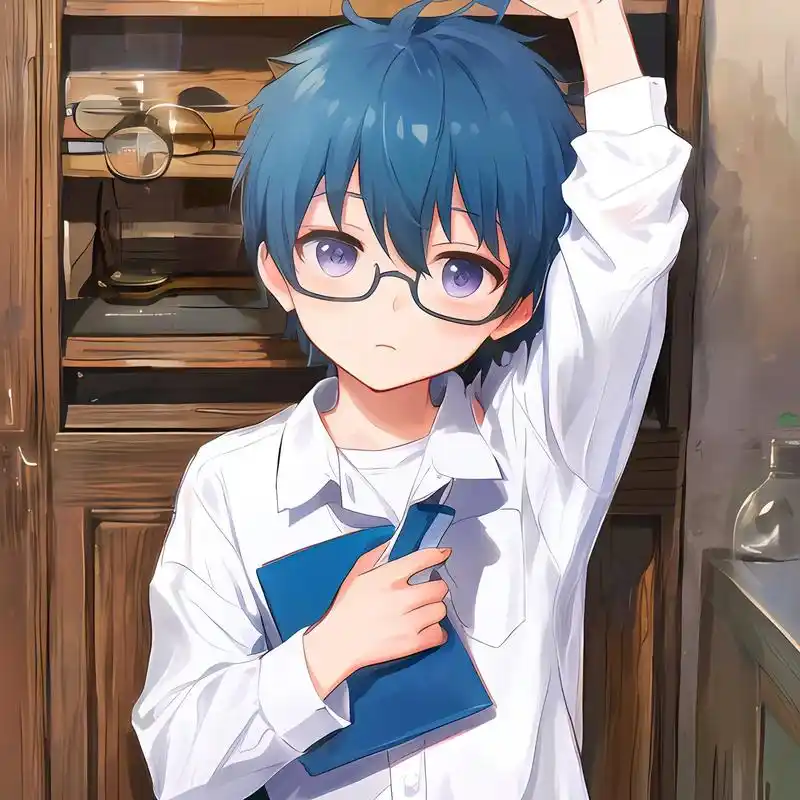 帅气男生头像戴眼镜漫画头像