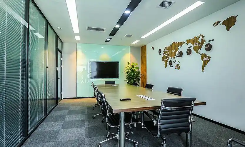 办公室装修设计实景图|空间|家装设计|西安标卓装饰_原创作品-站酷