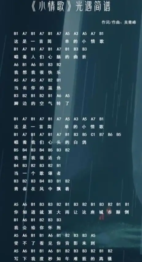 光遇高音钢琴琴谱一览