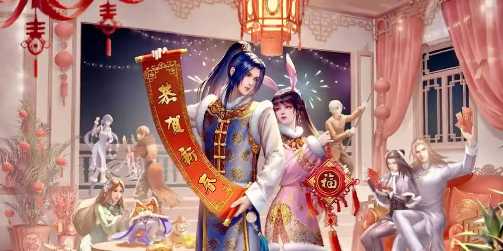 斗罗新春壁纸花样多异域风最熟悉现代装贴地气国风版太唯美