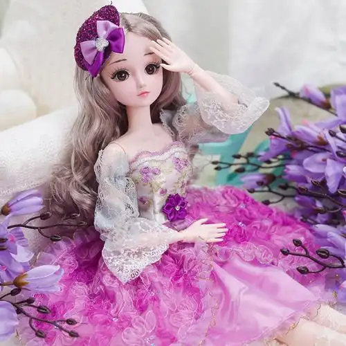 洋浅仔芭比娃娃女孩爱莎公主玩具套装大号60厘米单个仿真会说话|[60