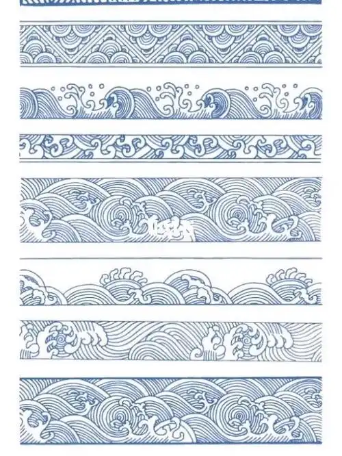 中国美  #中国传统文化  #中国传统图案纹样  水纹是刻画水的形态的