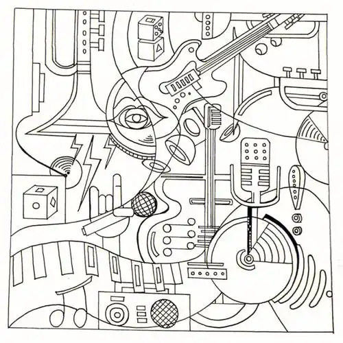 考研手绘原创装饰画抽象类