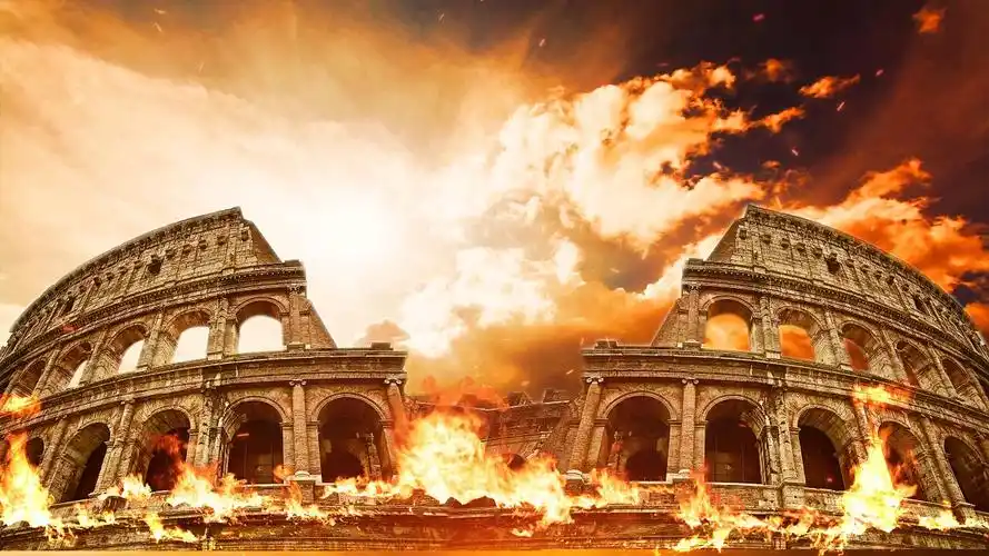 4k抗战战争火焰硝烟背景硝烟视频背景