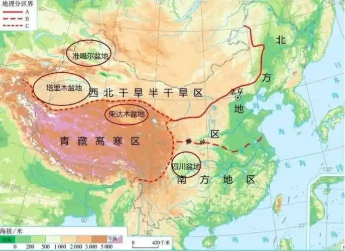 柴达木盆地地图(柴达木盆地位置地图)