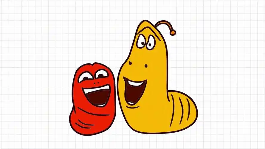 爆笑虫子简笔画:画爆笑虫子里的经典画面简笔画,卡通简笔画