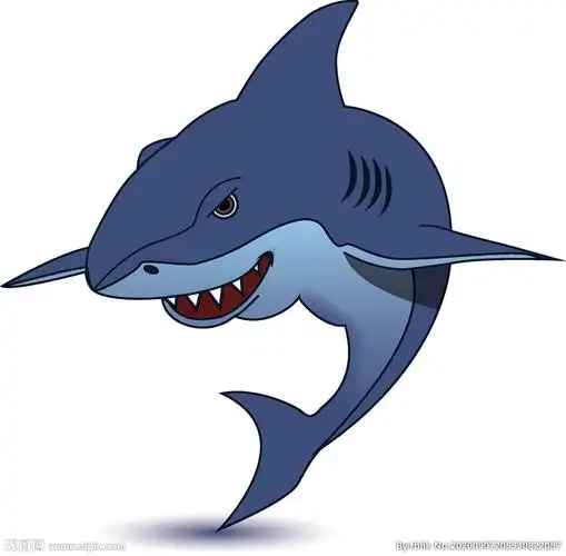手绘鲨鱼设计图__卡通设计_广告设计_设计图库_昵图网nipic.com