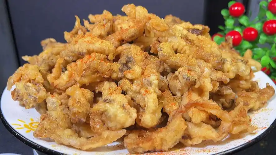 脆炸蘑菇(炸酥脆蘑菇)