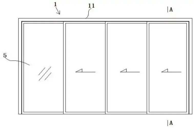 一种四联动吊轨推拉门的制作方法