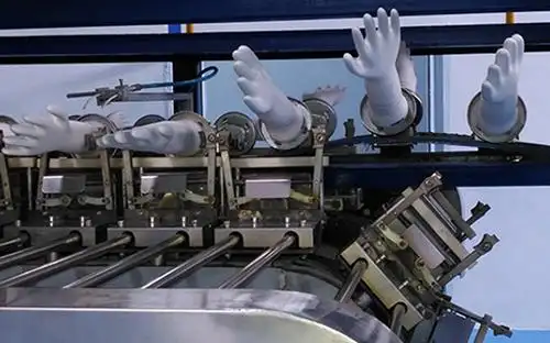 劳保手套生产线,丁腈_乳胶_橡胶_浸胶手套生产设备厂家-牧诺智能设备