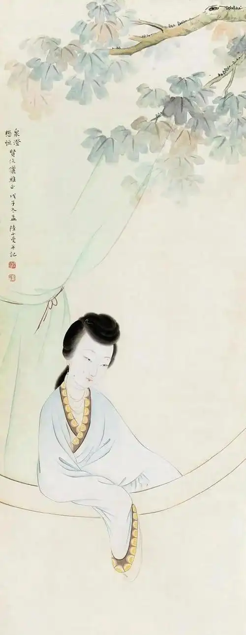 绝世佳人陆小曼的一幅怪画,令人意想不到