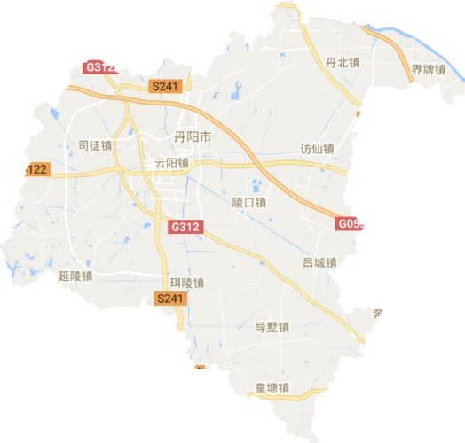 丹阳市高清电子地图,丹阳市高清谷歌电子地图