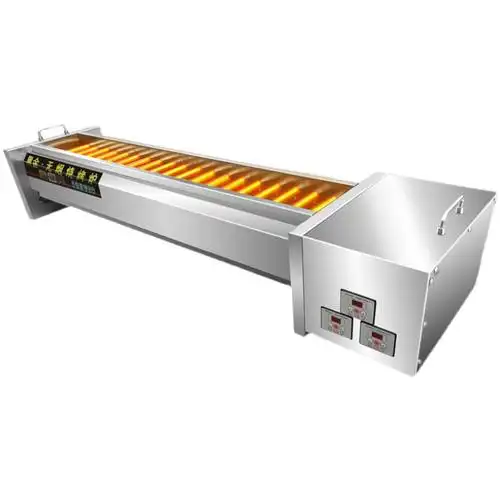 商用燃气电烧烤炉黑金刚无烟无烟煤煤气液化气户外烧烤炉