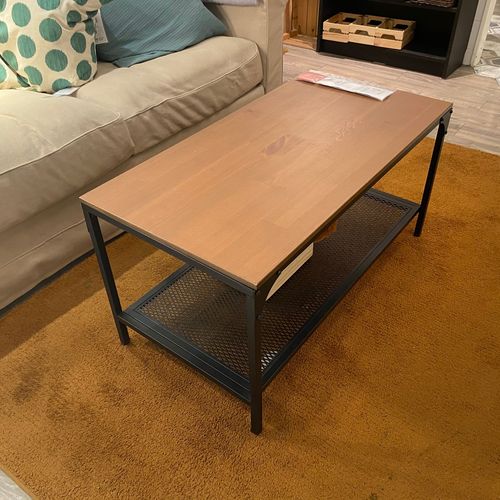 宜家茶几长方形茶桌小户户型黑色90x46x46cmikea正品国内茶几