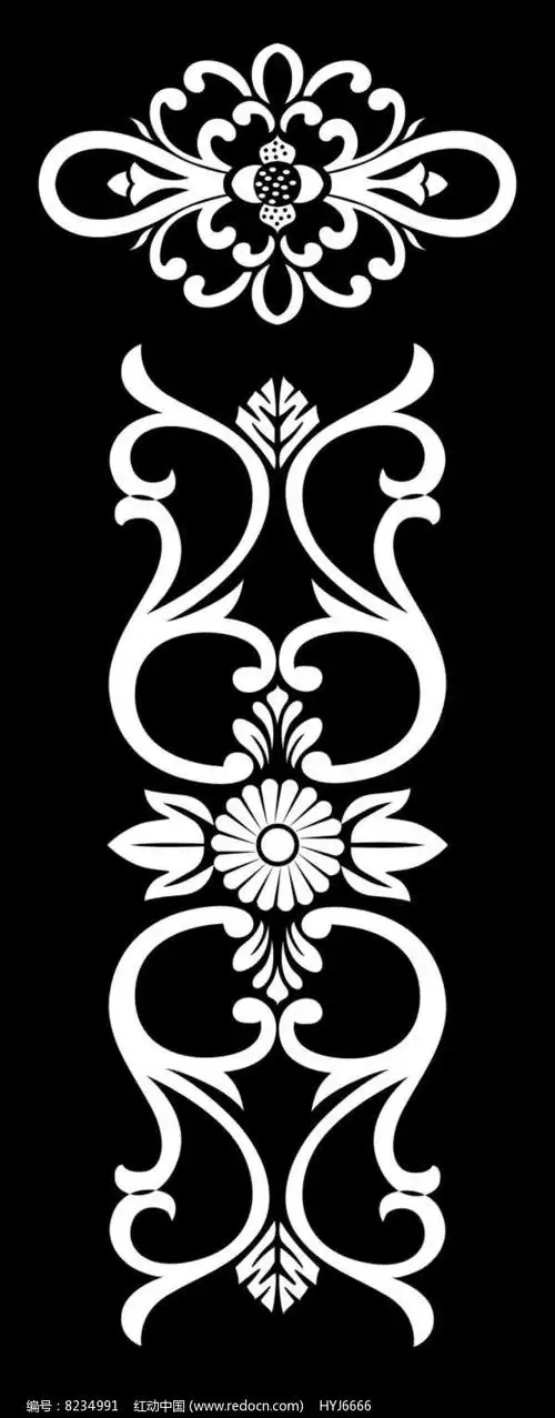 欧式图欧式花雕刻图案