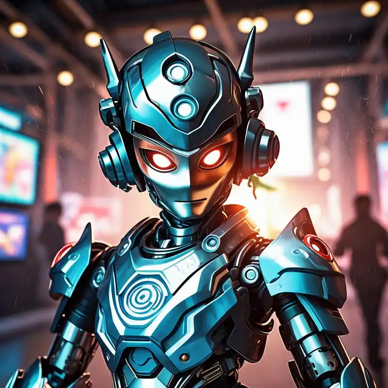 赛博朋克风铁甲小宝头像06 超酷超清的赛博朋克风格铁甲小宝头像