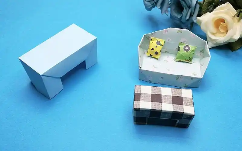 小壮手工折茶几,亲子陪伴手工折纸小道具,简单几步轻松掌握