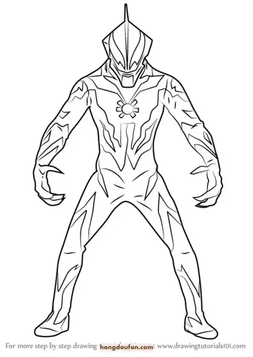 银河奥特曼简笔画大全 - 简单简笔画