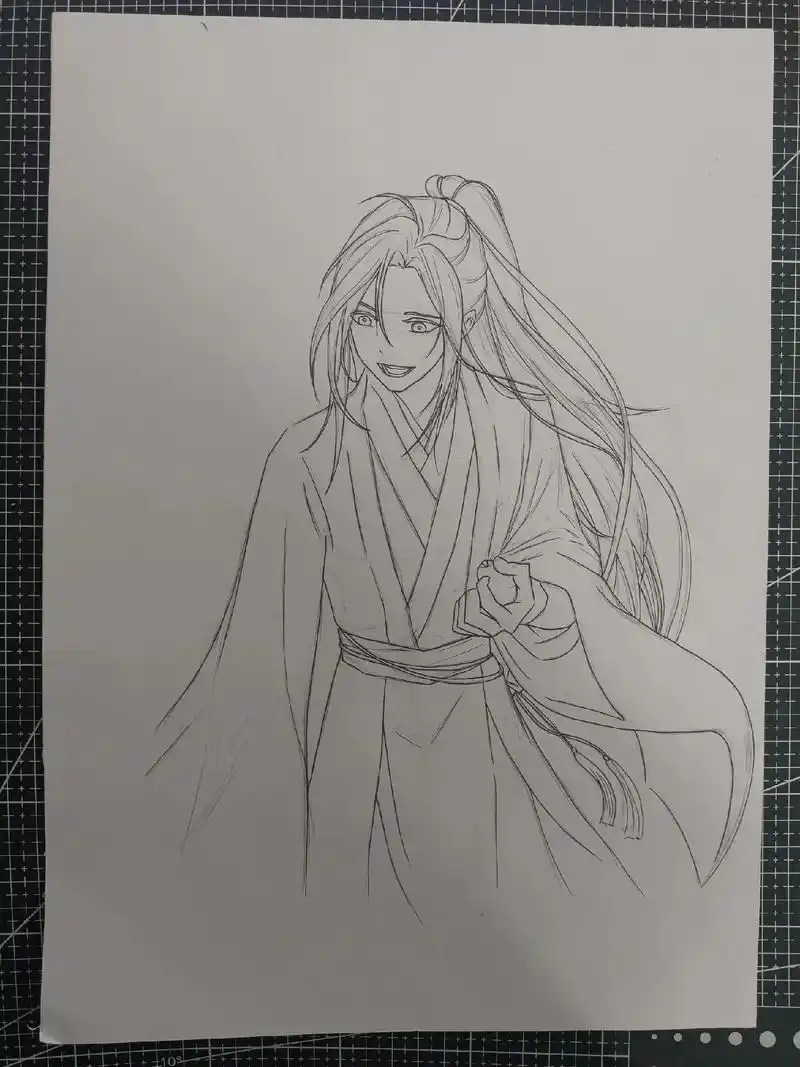 蓝湛蓝湛,吃枇杷.#魔道祖师#魏无羡#绘画过程 - 抖音