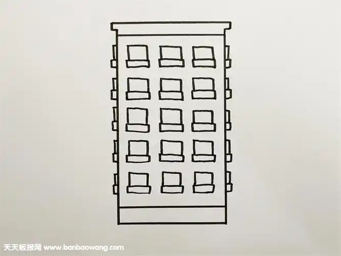 楼房怎么画简单又漂亮