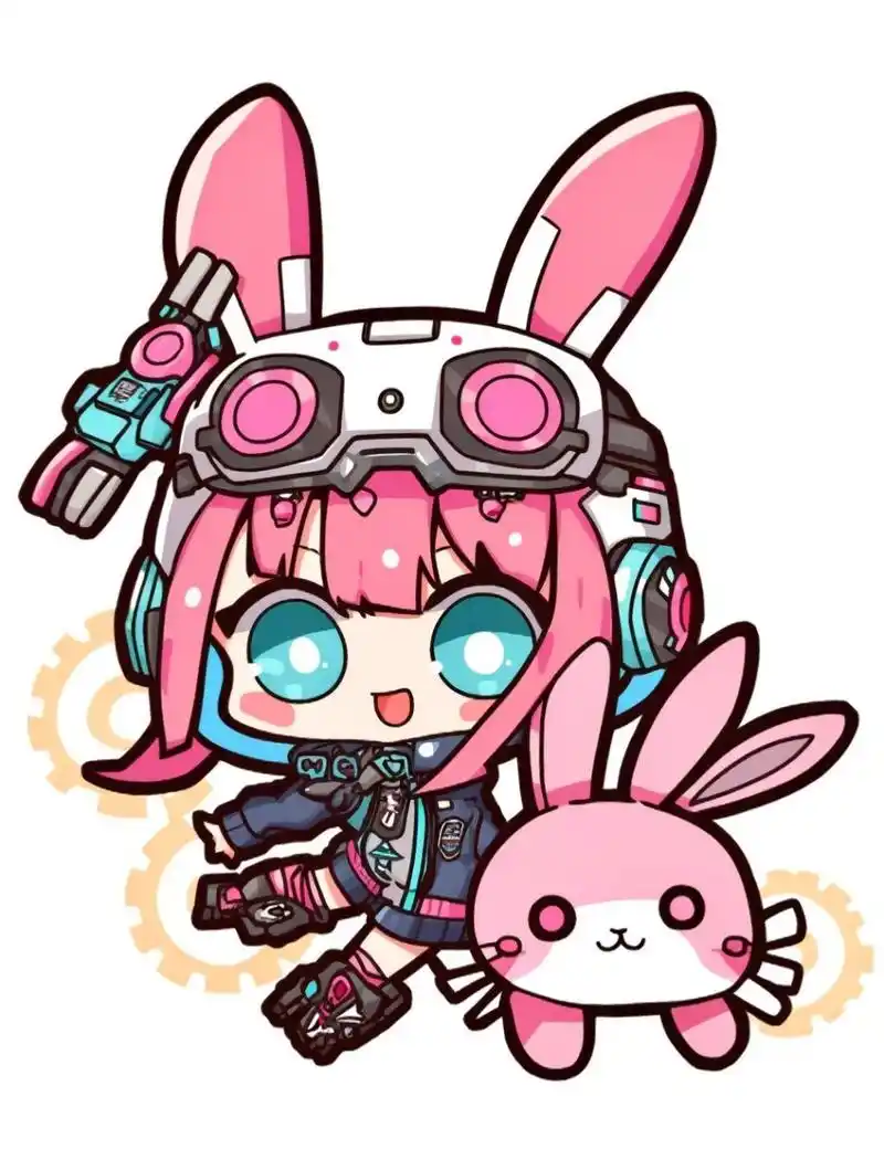 q版二次元粉色系小女孩   夏日滤镜  夏日滤镜  夏日滤镜  夏日滤镜