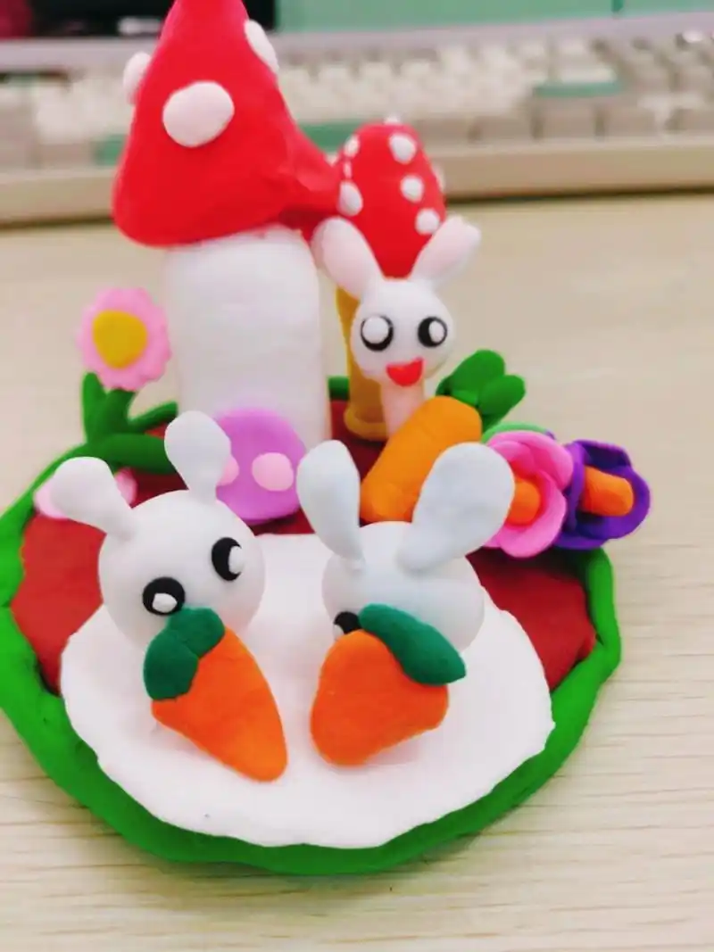 彩泥|太空泥|手工制作 一年级宝宝们的作品～ 后期还有其他作品