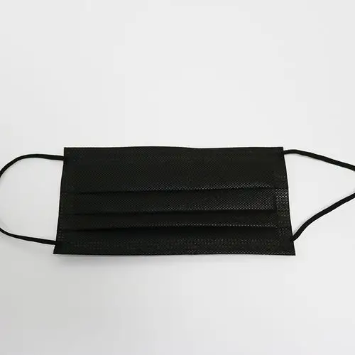 成人儿童高防熔喷布三层加厚一次性黑色口罩50只精美盒装厂家直销