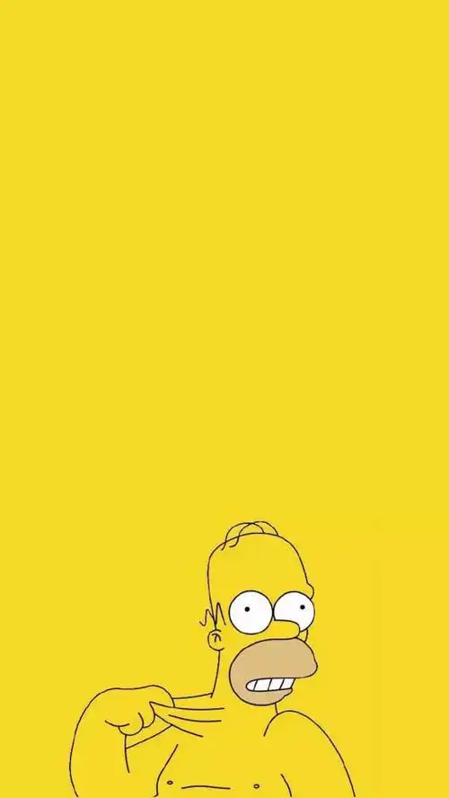 wallpaper-辛普森 壁纸/锁屏 黄色系 转载