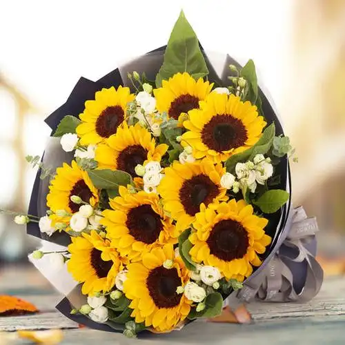 向日葵鲜花生日花束太阳花鲜花速递同城送花送女朋友爸爸长辈闺蜜生日