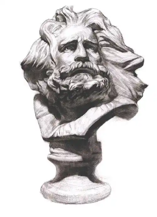 最新石膏像素描作品 石膏像素描步骤