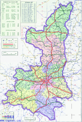 陕西省公路交通图-中国高速公路网 chx.cngaosu.com