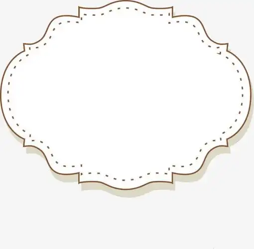 白色矢量对话框边框