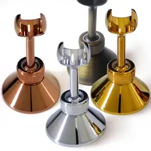 花洒底座全铜花洒喷头支架配件固定座淋浴蓬蓬头支架打孔明装座子