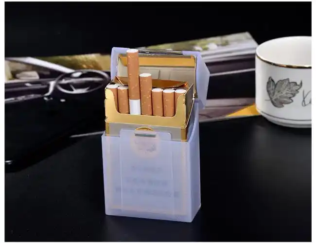 碧蓝仕加厚烟盒20支装烟盒子套防水透明塑料软硬包通用创意个性简约